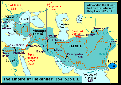Het Midden-Oosten ten tijde van Alexander de Grote